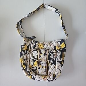 Vera Bradley Yellow and Black Quilted Shoulder Bag